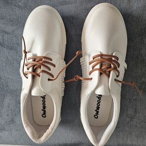 Outwoods Cream and Brown Women's Flats